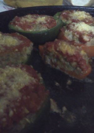 Una foto de Zapallitos rellenos vegetatianos