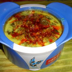 A picture of Palak Pakora Kadhi.