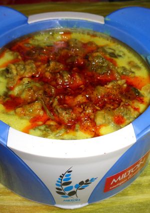 A picture of Palak Pakora Kadhi.