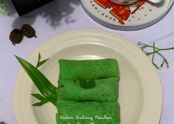 Resep Mudah Dadar Gulung Pandan Mantul Banget