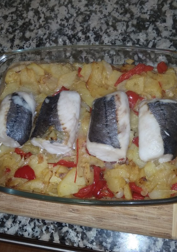 Una foto de Merluza al horno