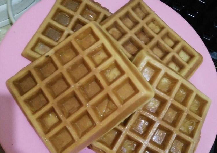 Resep Wafel kres diluar, nyum didalam 😋 yang Enak Banget