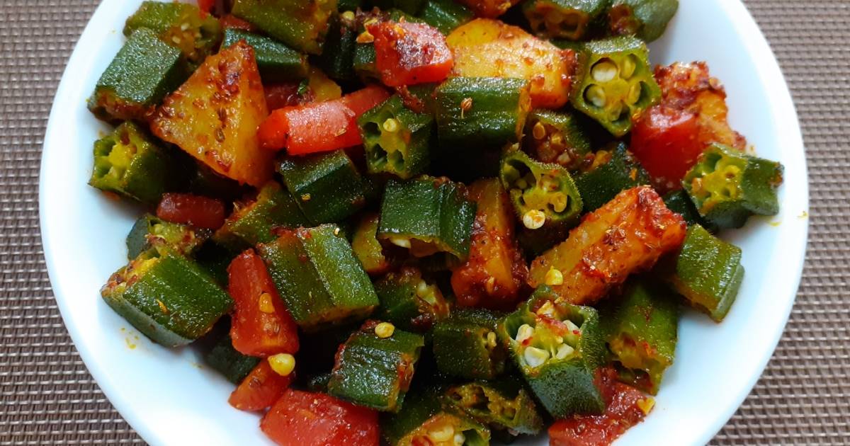 CarrotLadyfinger Sabzi Recipe by Jasmin Motta _ BeingMotta Cookpad