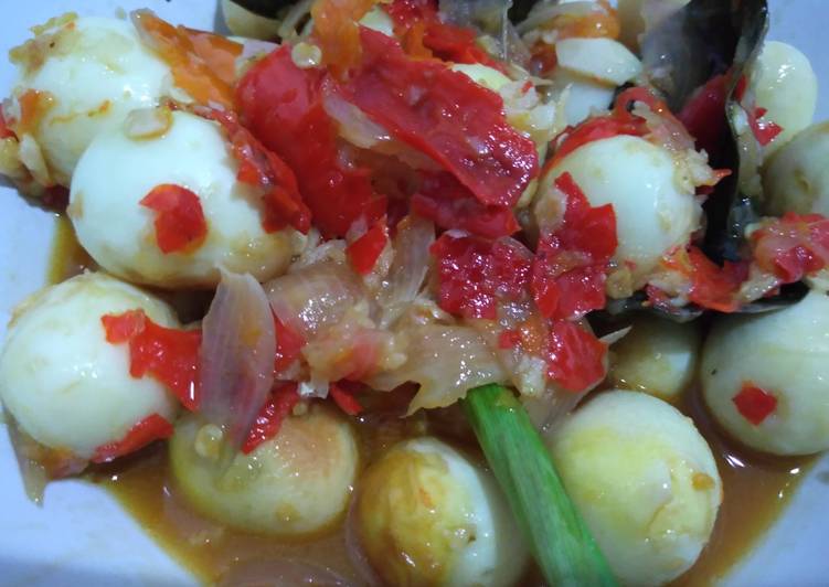 Resep Sambal goreng telur puyuh Anti Gagal