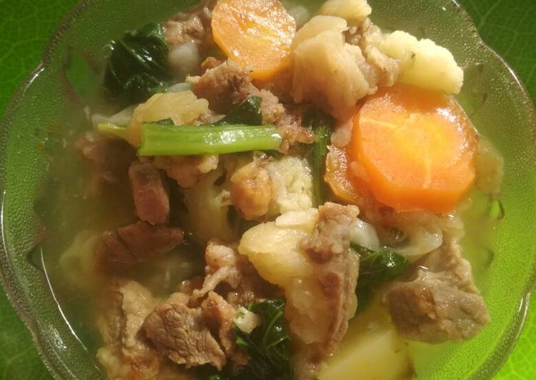 Resep Sup daging sapi, Bisa Manjain Lidah