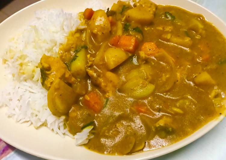 Simple Way to Prepare Favorite Tasty and healthy chicken curry Japanese style