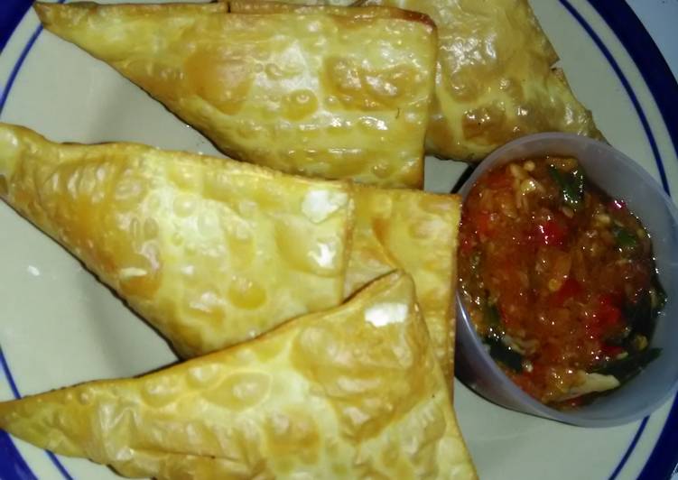 Resep Samosa sambal asam pedas, Lezat