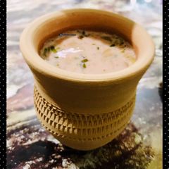 Kashmiri matka tea A picture of Kashmiri matka tea.