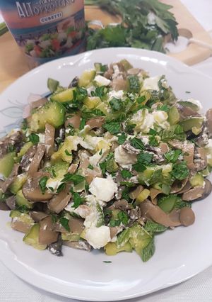 Foto di Zucchine, funghi e feta