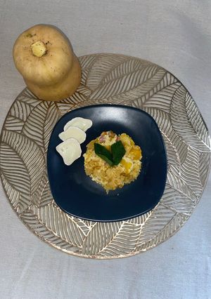 Une photo de Crumble chèvre / butternut