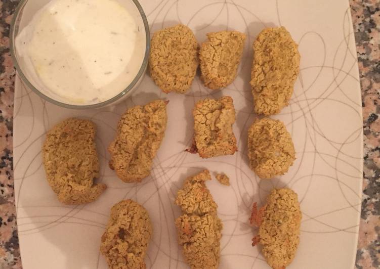 Easiest Way to Make Quick Falafel de dieta con salsa de yogurt