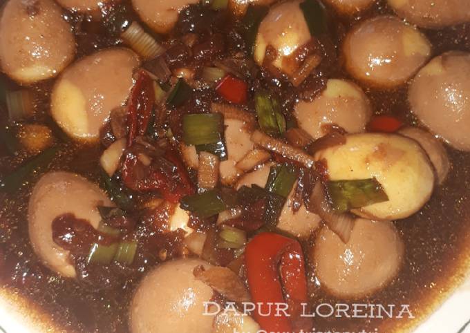 Resep Telur Puyuh Bumbu Kecap Oleh Dapur Loreina Trisna Putri Cookpad