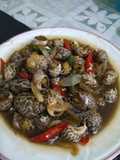 Kerang macan saos lada hitam