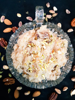 A picture of Mooli ka Halwa.