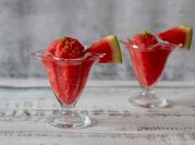 A picture of frozen watermelon