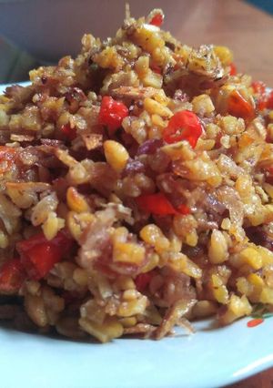Foto resep Tempe goreng sambal embe