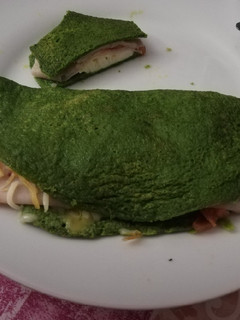 Una foto de Crep de espinacas