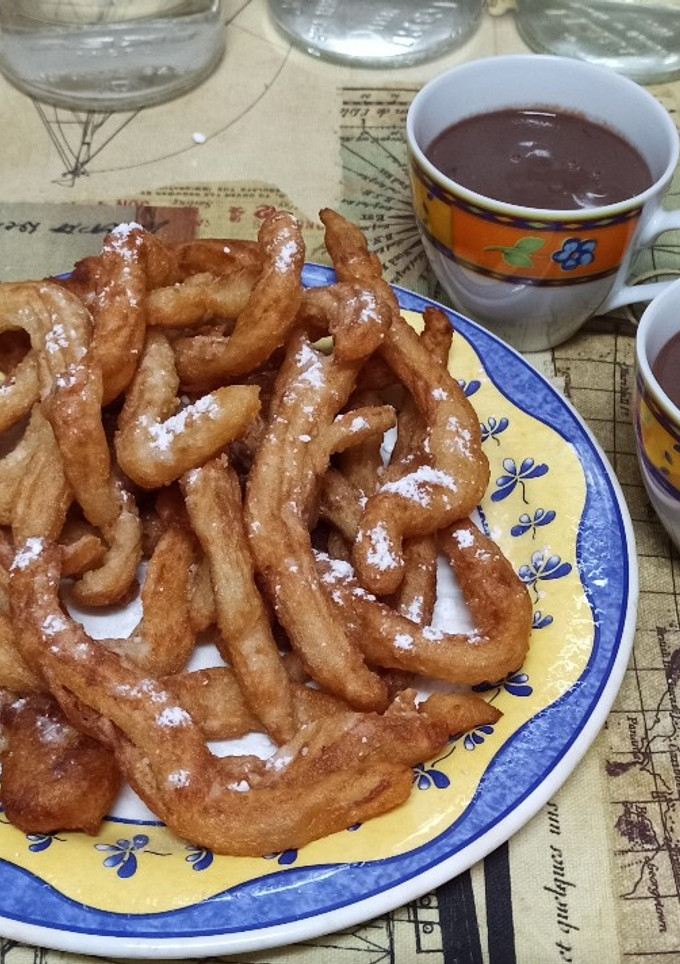 Una foto de Churros con y sin Thermomix