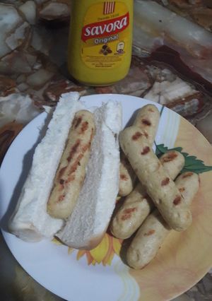 Una foto de 🌭Salchichas de pollo caseras🌭