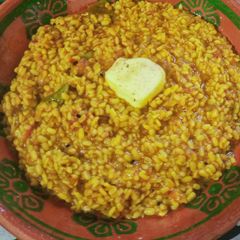 A picture of Makhni Moong dal.
