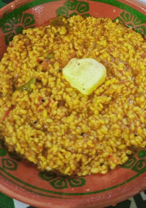 A picture of Makhni Moong dal.