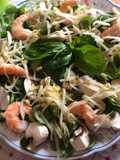 Insalata di gamberi e funghi