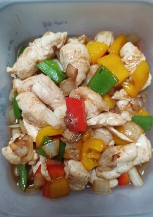 รูปของ สันในไก่ผัดพริกหวาน