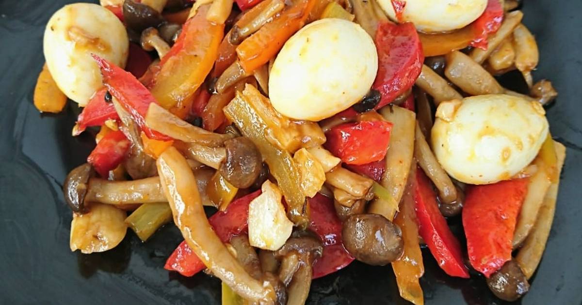 Resep Jamur shimeji saus teriyaki oleh Dian D Zahroh Cookpad