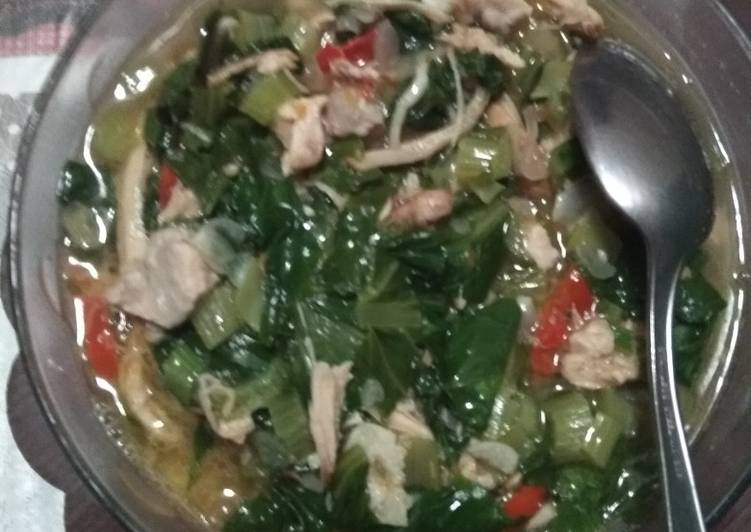 Resep Sayur pokcoy suwyam (suwiran ayam) Anti Gagal