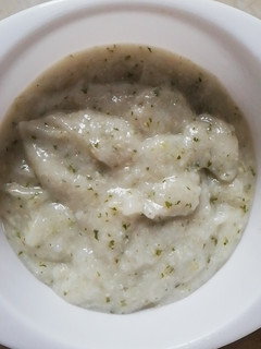 Foto resep MPASI 7 Bulan Bubur Nasi Uduk with tumis Ayam, Bayam