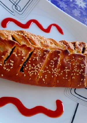 A picture of Qeema Bread😋.