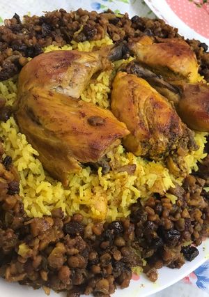 عکسی از دستور مچبوس پلو عربی😍🤤