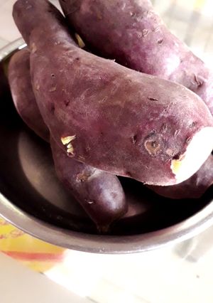 Hình của món Khoai lang hấp.
