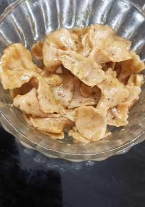 A picture of Quick and Spicy farfalle pasta.