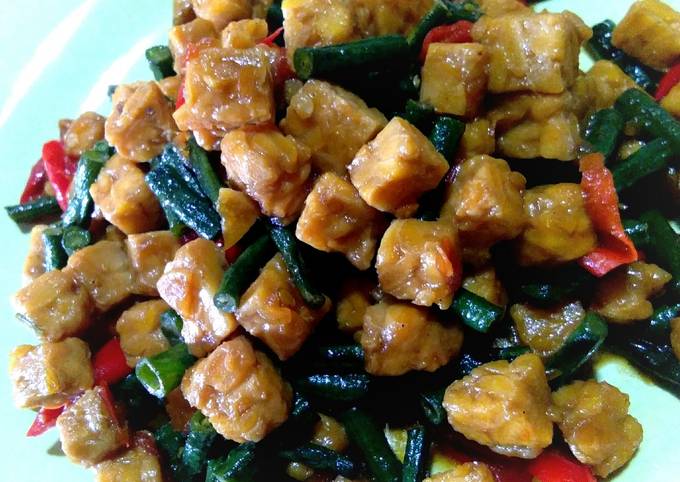 Resep Oseng Tempe kacang panjang Kecap oleh Wiwi D.prianti