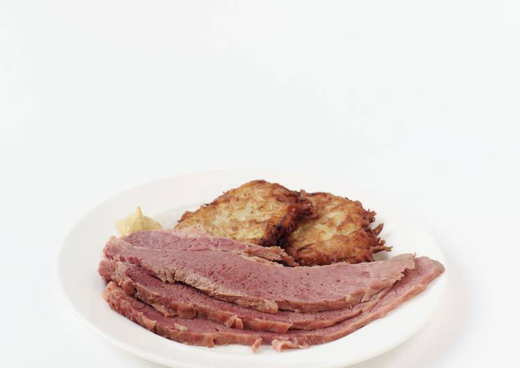 Recipe of Ultimate Salt Beef and Potato Latkes