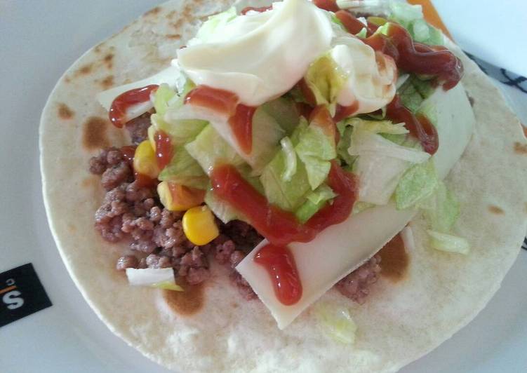 Burrito de carne picada