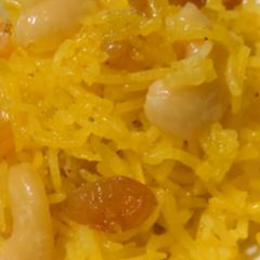 A picture of Zarda Sweet Rice (Pile chawal).