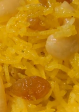 A picture of Zarda Sweet Rice (Pile chawal).