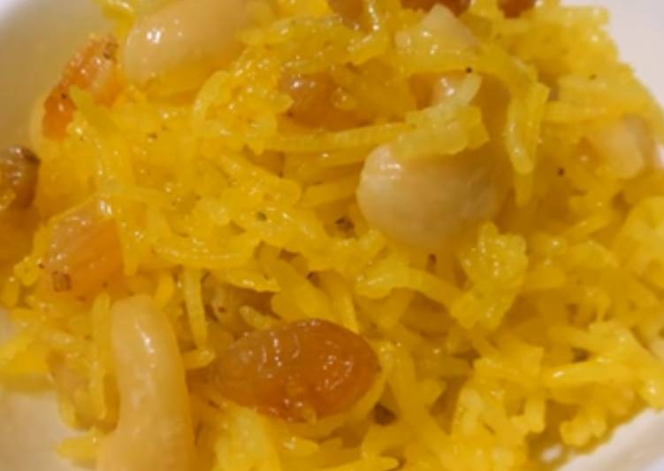 Recipe of Ultimate Zarda Sweet Rice (Pile chawal)