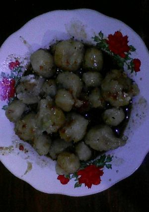Foto resep Cilok tahu saus rujak pedas
