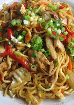 A picture of Canned Mackerel Yakisoba.