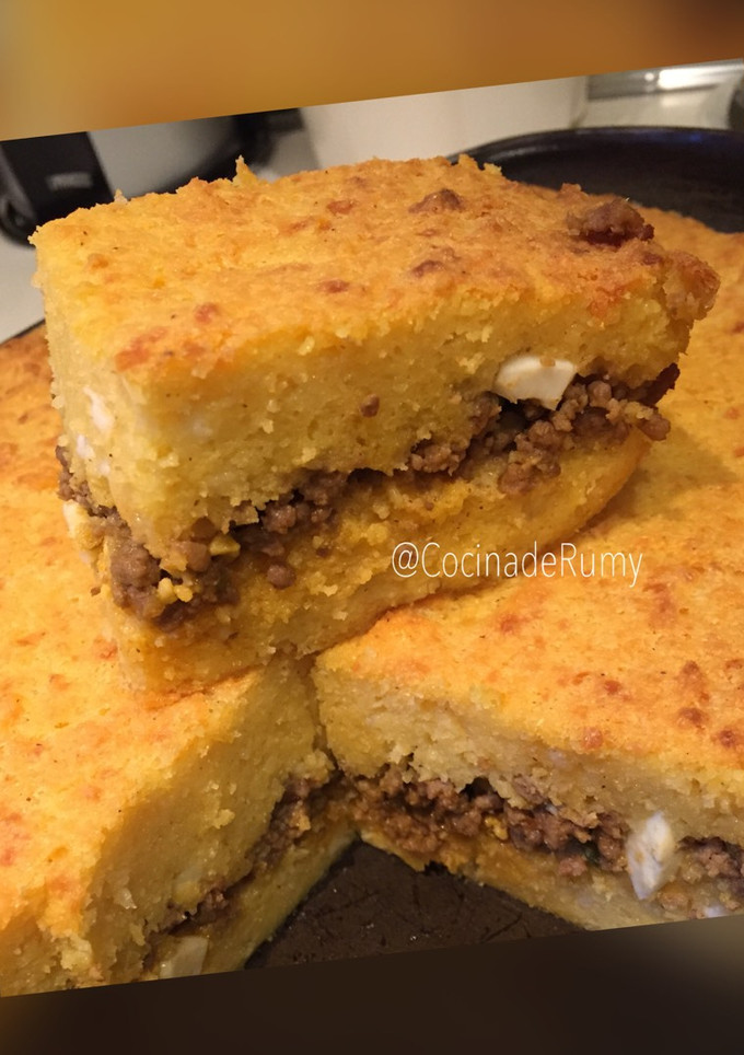 Una foto de Sopa so’o (rellena de carne) 👩🏻‍🍳🇵🇾