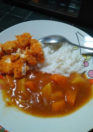 Foto resep Curry rice with chicken katsu