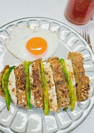 A picture of 15-Minute Healthy Breakfast: Spiced Air-Fried Camembert Cheese & Avocado Toast.