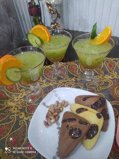 عکسی از دستور موهیتو خیار 🍋🍹کوکی میکر😋