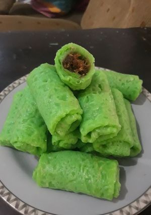 Foto resep Dadar gulung isi unti kelapa