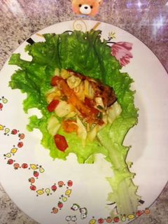 Una foto de Lechuga rellena