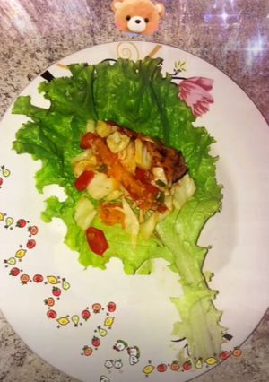 Una foto de Lechuga rellena