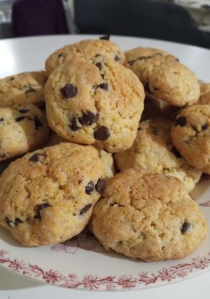 Une photo de Cookies aux pépites de chocolat
